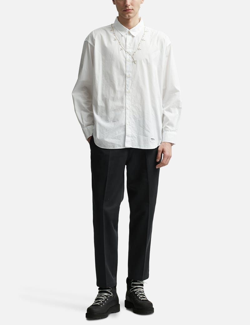 NEIGHBORHOOD - Cross Embroidery Long Sleeve Shirt | HBX