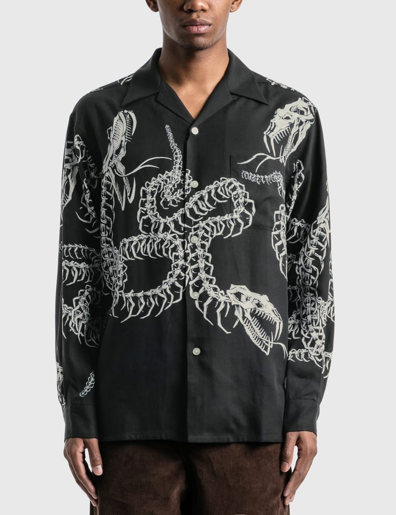 Wacko Maria - Hawaiian Long Sleeve Shirt (Type-6) | HBX - Globally Curated  Fashion and Lifestyle by Hypebeast