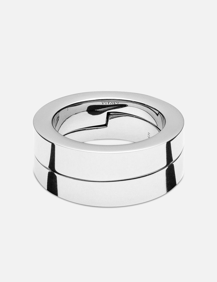 Vitaly Gridlock Ring - Dual interlocking stainless steel rings ...