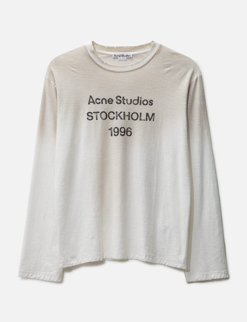 Acne Studios - Logo Long Sleeve T-shirt | HBX - Globally Curated