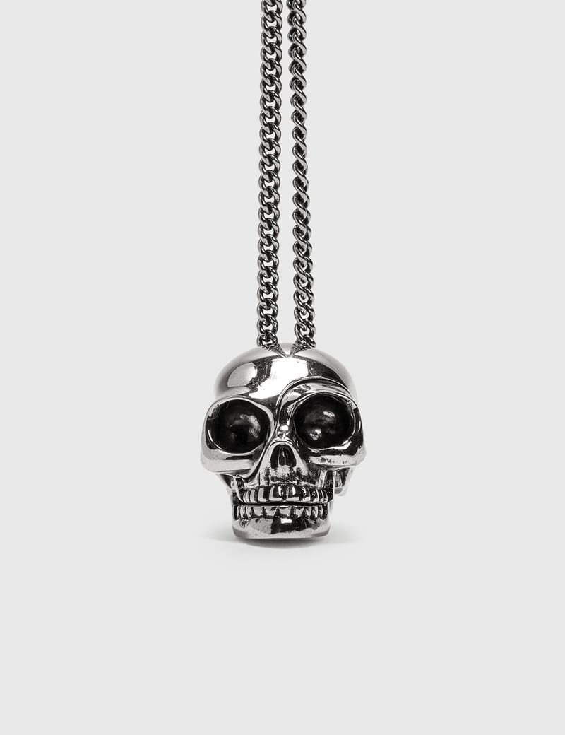 ALEXANDER MCQUEEN★素敵！DIVIDED SKULL Pendant NECKLACE Alexander McQueen - Divided Skull Pendant Necklace | HBX