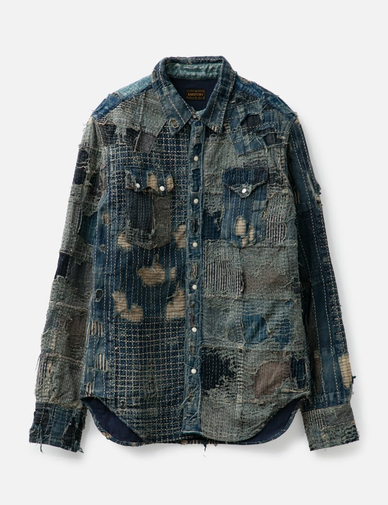 Kapital - KAPITAL KOUNTRY BORO DENIM SHIRT (CA681) | HBX