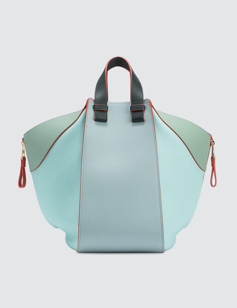 LOEWE HAMMOCK WOVEN ミディアム Loewe 2019 Woven Leather Hammock Bag – Recess