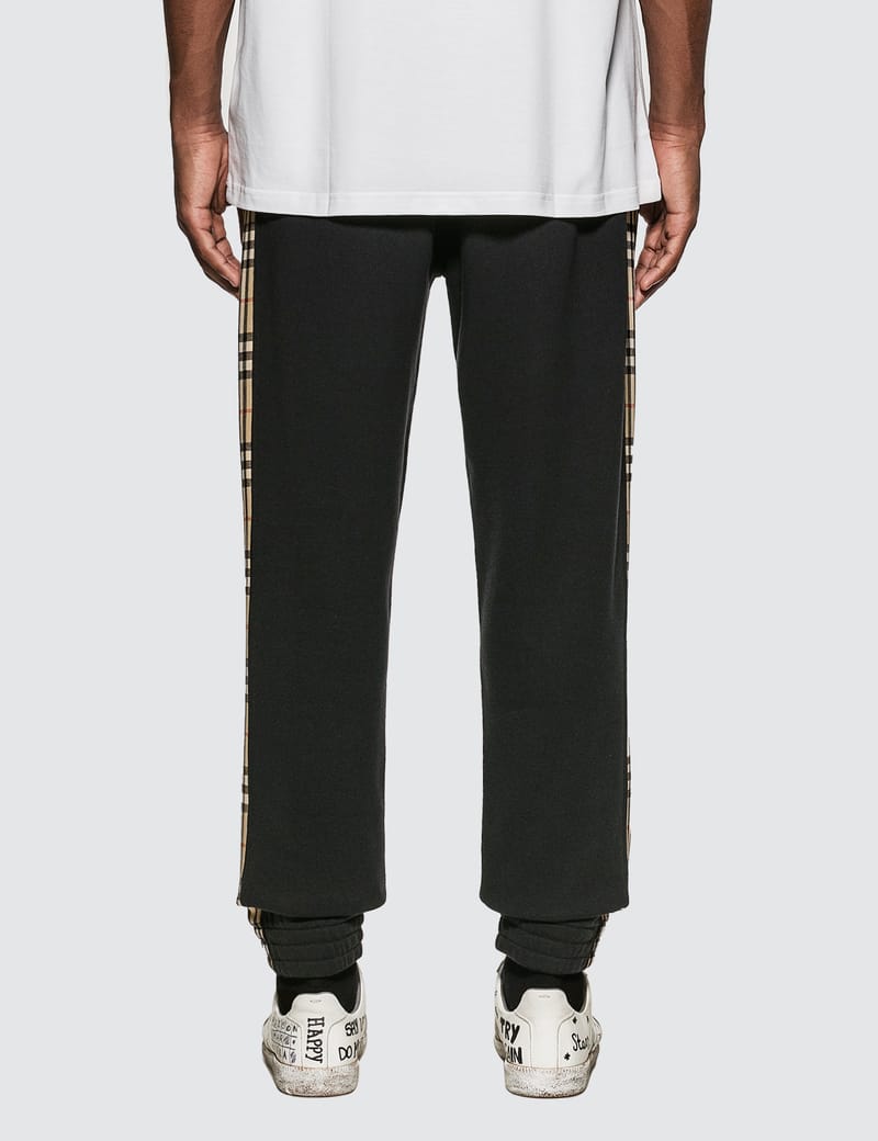 Burberry - Vintage Check Panel Cotton Trackpants | HBX
