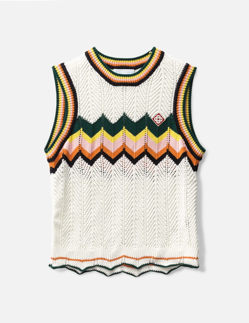 Stüssy - Stacked Sweater Vest | HBX - Globally Curated Fashion and 