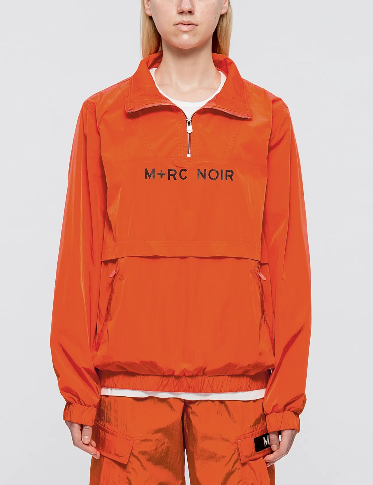 M+RC Noir - Half Zipped Reflective Logo Track Jacket | HBX ...