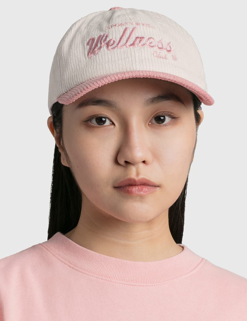 Sporty & Rich - WELLNESS CLUB CORDUROY HAT | HBX - Globally