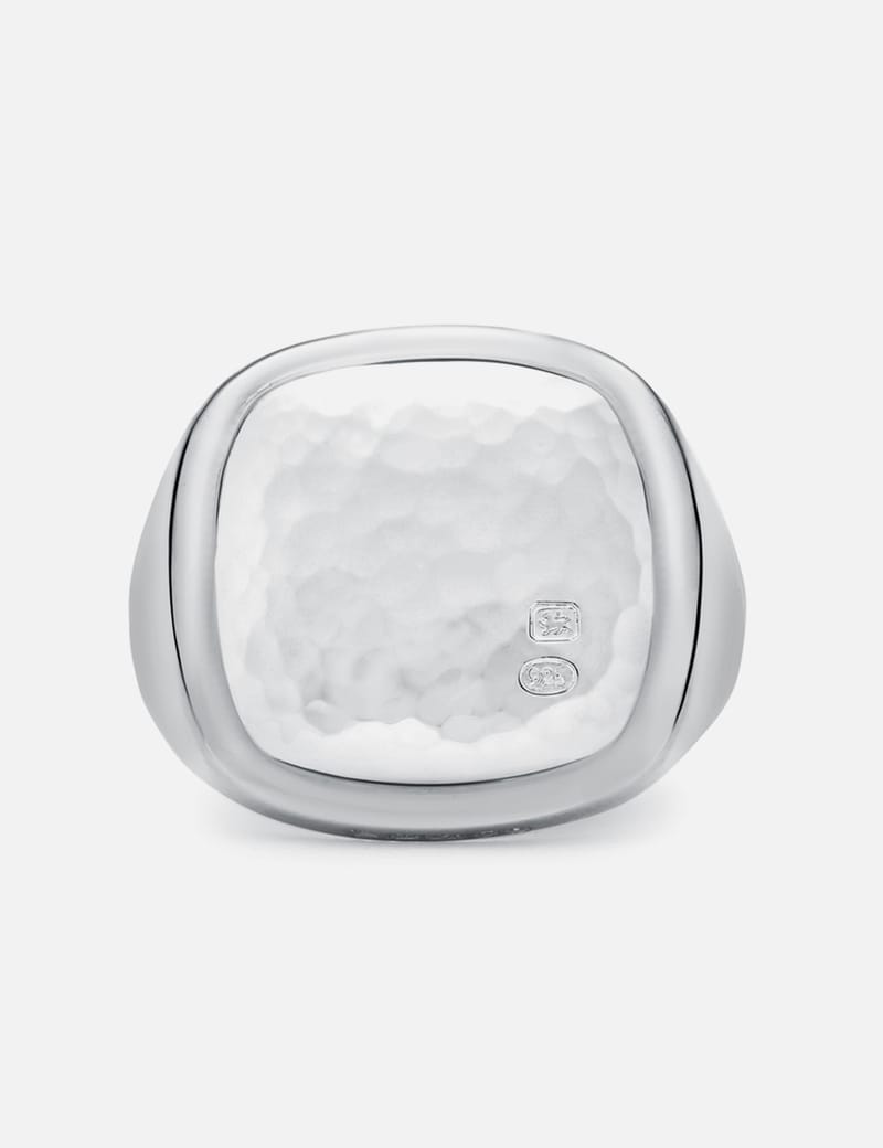 Bunney Oval Signet Ring - Crafted from 925 sterling silver with a