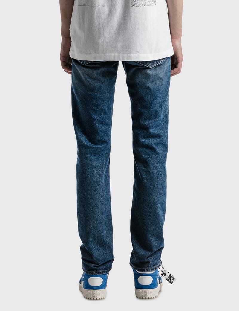 Off-White™ - Stripe Wash Denim Jeans | HBX - Globally Curated