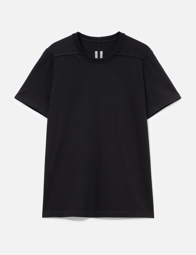 Rick Owens Short Level T - Organic cotton black tee in classic