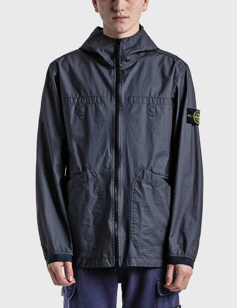 Stone Island - Aggressive Gommato Hooded Jacket | HBX - Globally