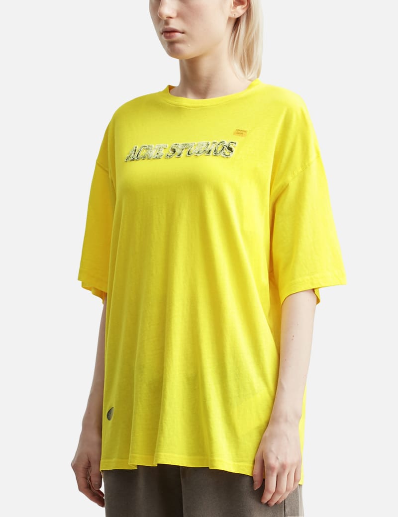 Acne Studios - Logo T-Shirt - Bright Yellow | HBX