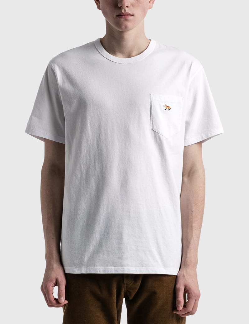 Maison Kitsuné - Profile Fox Patch Pocket T-shirt | HBX - Globally