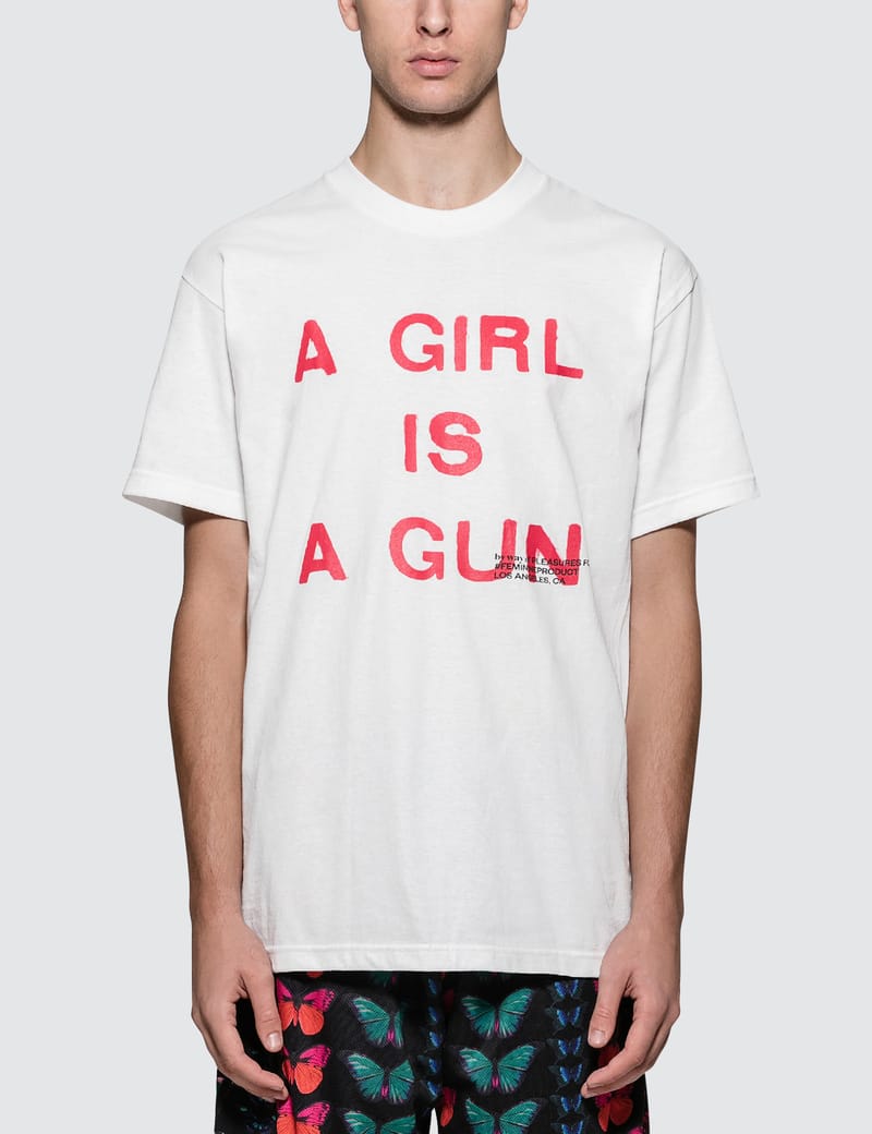 Pleasures Girl is a Gun T Shirt HBX Globally Curated Fashion