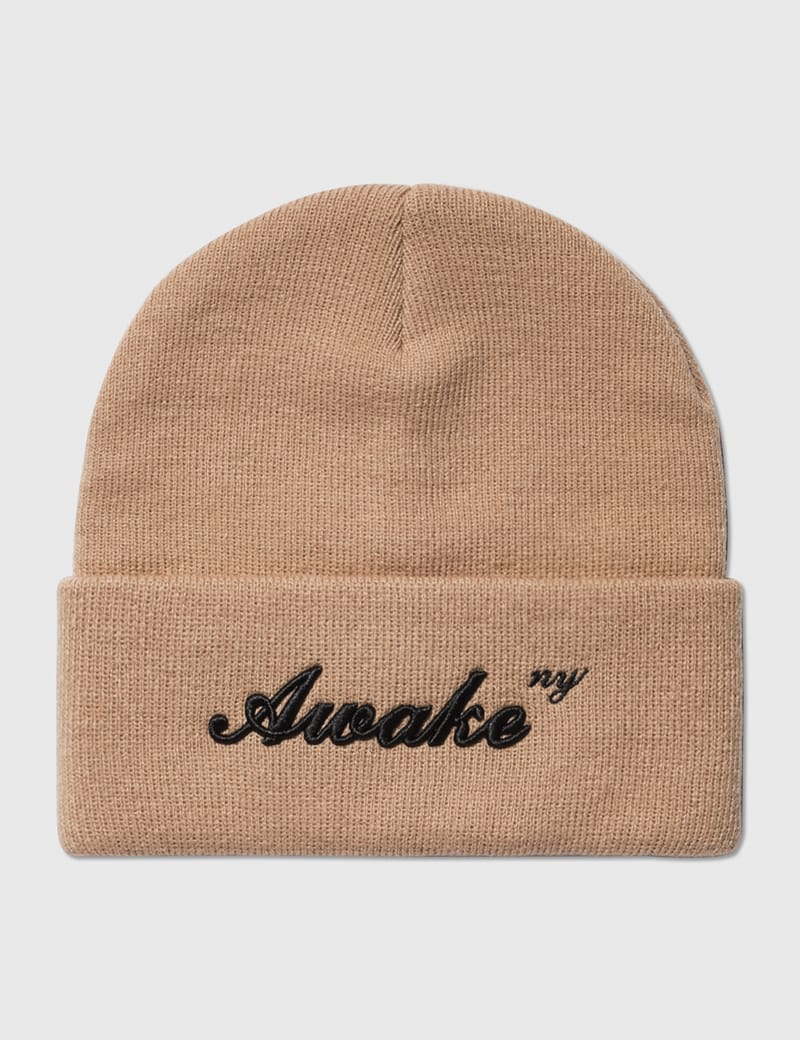 Awake NY - AWAKE SCRIPT LOGO BEANIE | HBX - Globally