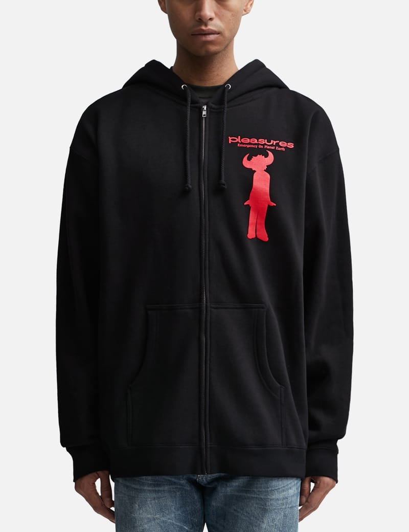 Pleasures discount return hoodie