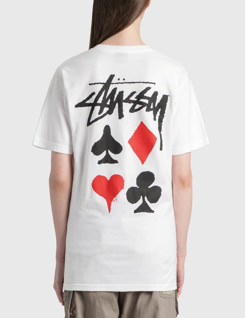 Stussy Personalities Tee White M ② Stussy Personalities T-Shirt White