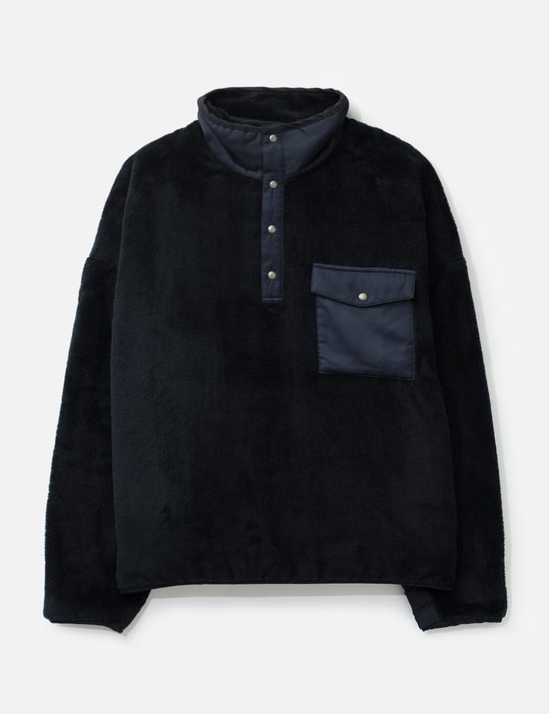 Visvim Barlow P.O - Blue wool blend jacket with oxidized snaps