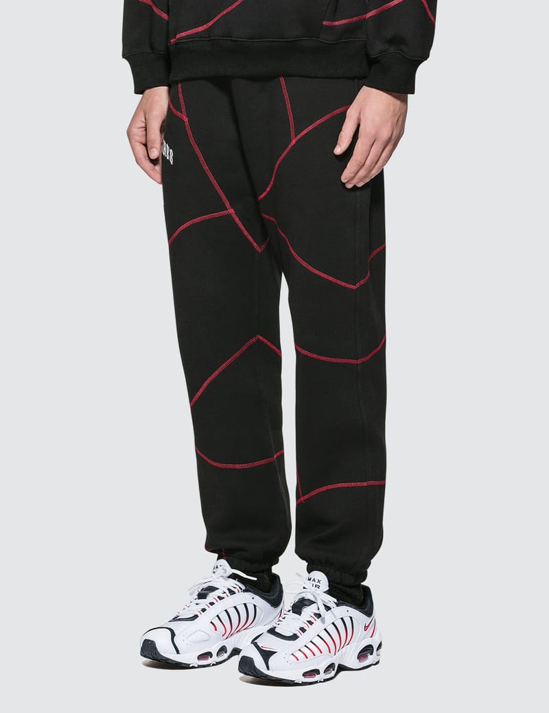 Pleasures - Destroyer Contrast Stitch Sweatpants | HBX - Globally