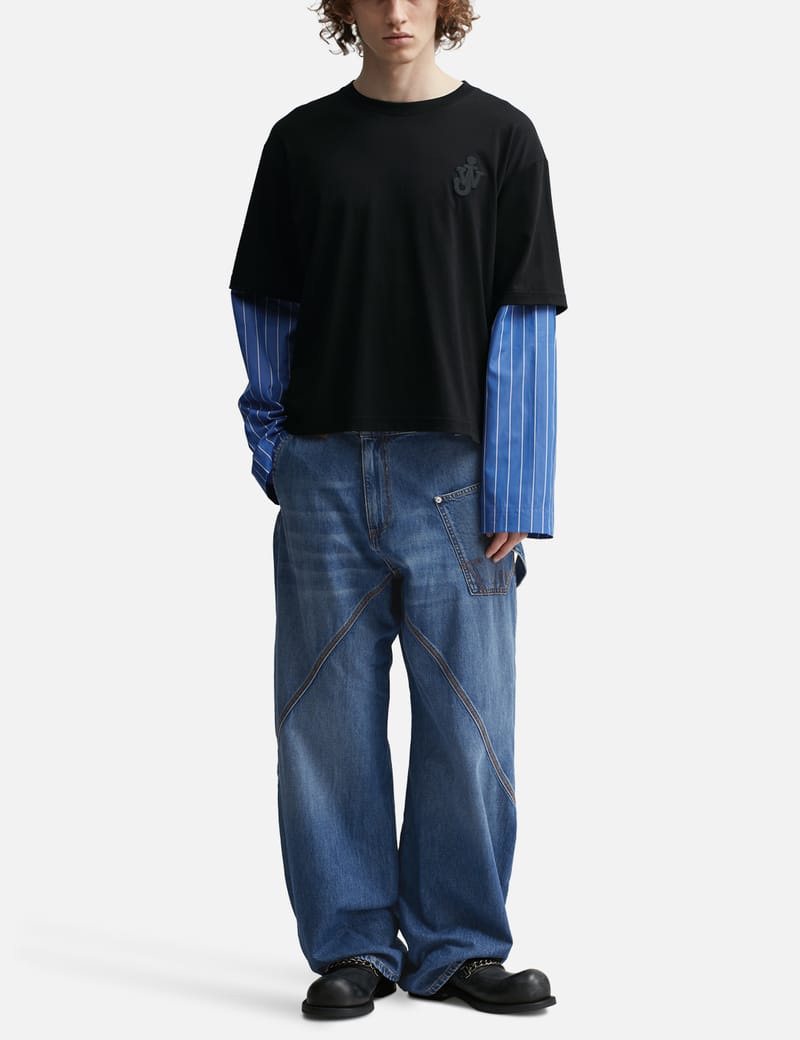 JW Anderson Twisted Workwear Jeans unisex Blue Size 32 HBX