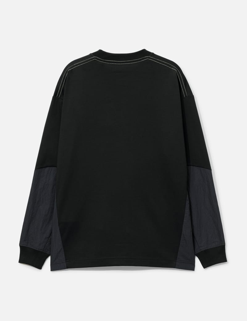 And wanderロンT ROA X And Wander Garment-dyed Long Sleeve
