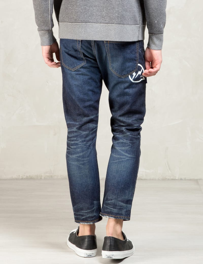 【DENIM BY VANQUISH ＆ FRAGMENT】 Denim By Vanquish & Fragment - Indigo Five Year Washed Low