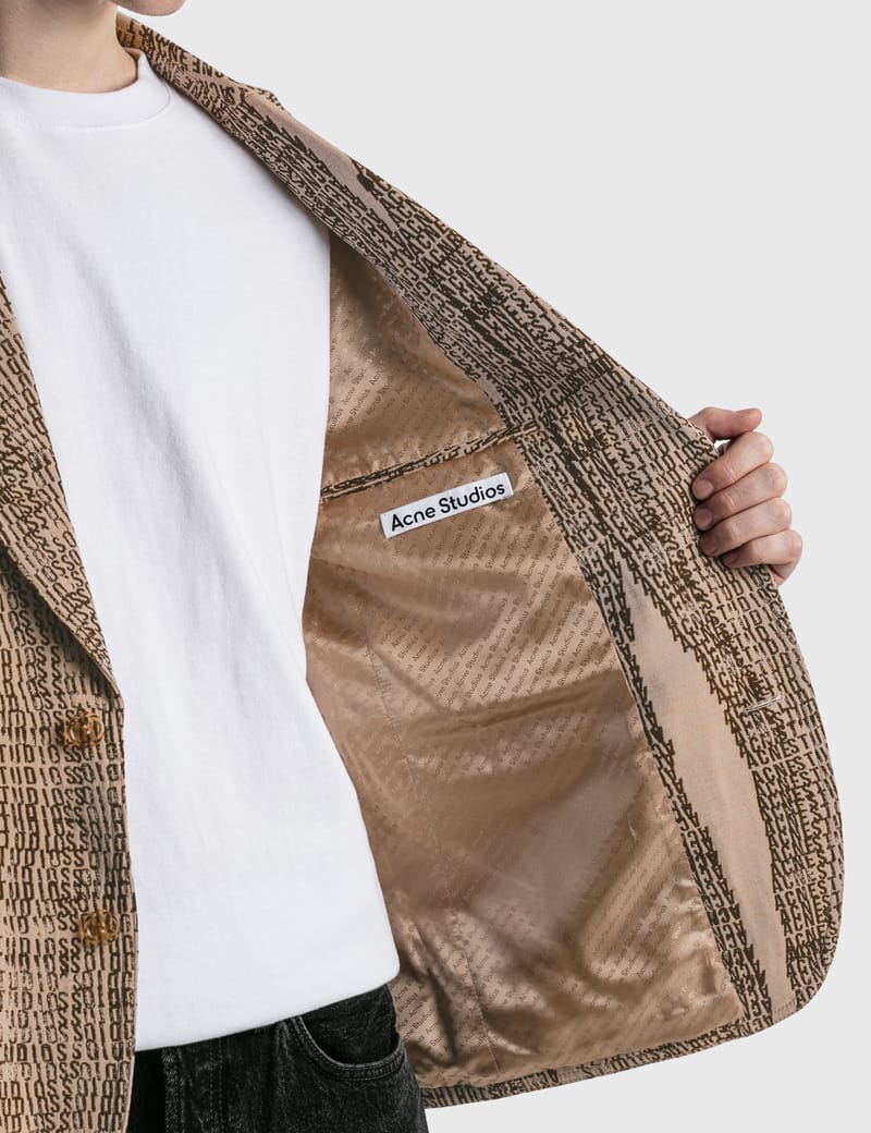 Acne Studios - Josse Logo Jacquard Blazer | HBX - Globally