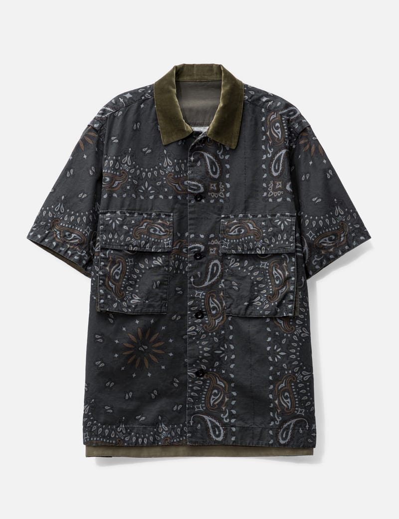 Sacai - Bandana Print Shirt | HBX - Globally Curated Fashion and