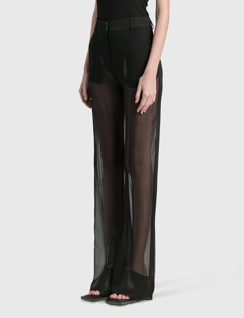 Nensi Dojaka - Tailored Wide Leg Sheer Trouser | HBX