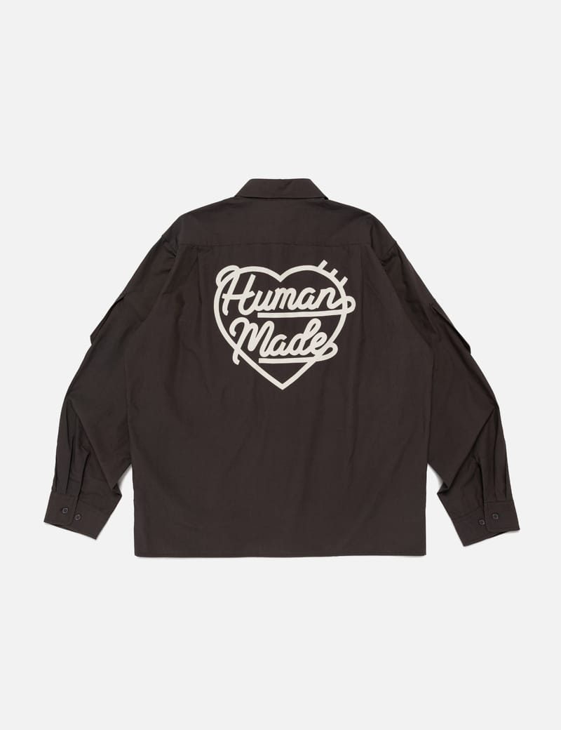 Human Made Wool Check Shirt Jacket - Japanese-made wool-blend
