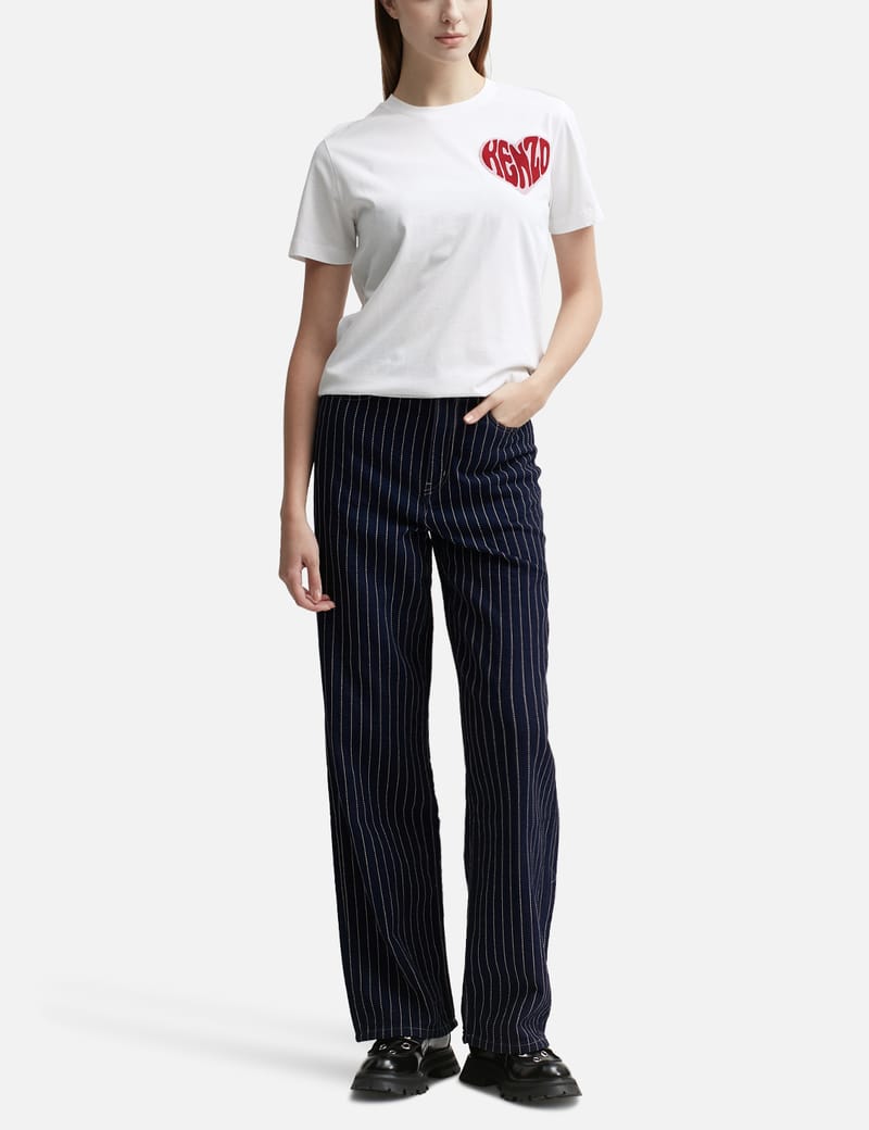 Kenzo - 'Kenzo Sashiko Stitch' ワイドレッグ ジーンズ | HBX