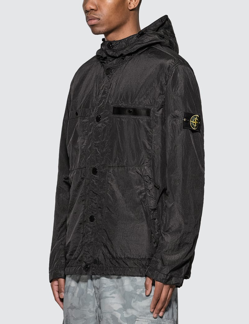 Stone Island - Seersucker-TC Hooded Jacket | HBX - Globally Curated Fashion  and Lifestyle by Hypebeast