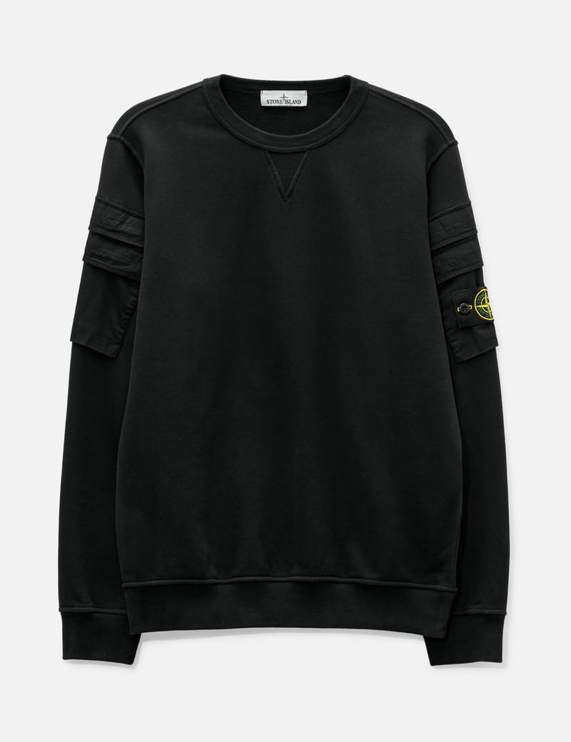 Stone Island - ブラッシュドコットン フリース スウェットシャツ ...