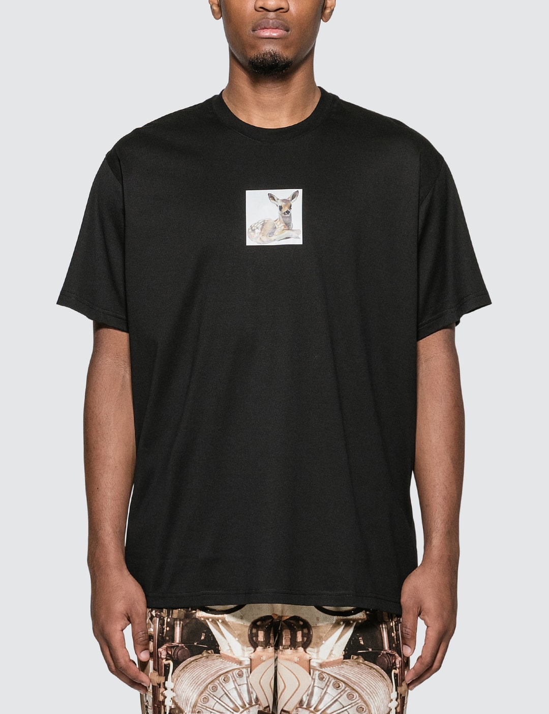 Burberry - Deer Print Cotton Oversized T-shirt | HBX - Globally Curated ...