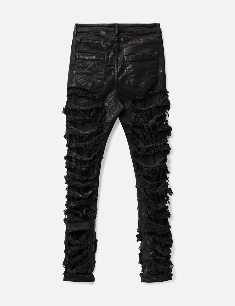 Rick Owens Drkshdw - Slashed Detroit Cut Jeans | HBX - Globally 