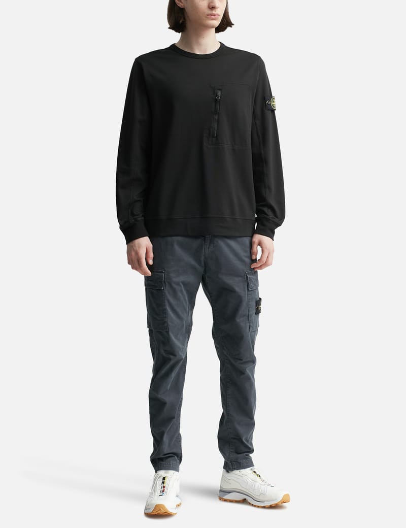 ストーンアイランド　スウェット　裏起毛　Lサイズ　ブラック ストーンアイランド - 60352 | HBX