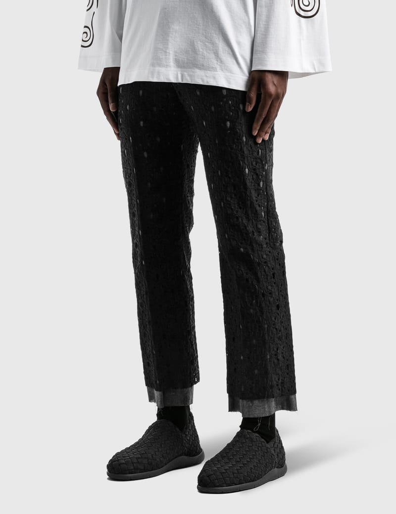 Sasquatchfabrix. - “MAYOKE” Lace Straight Pants | HBX - Globally