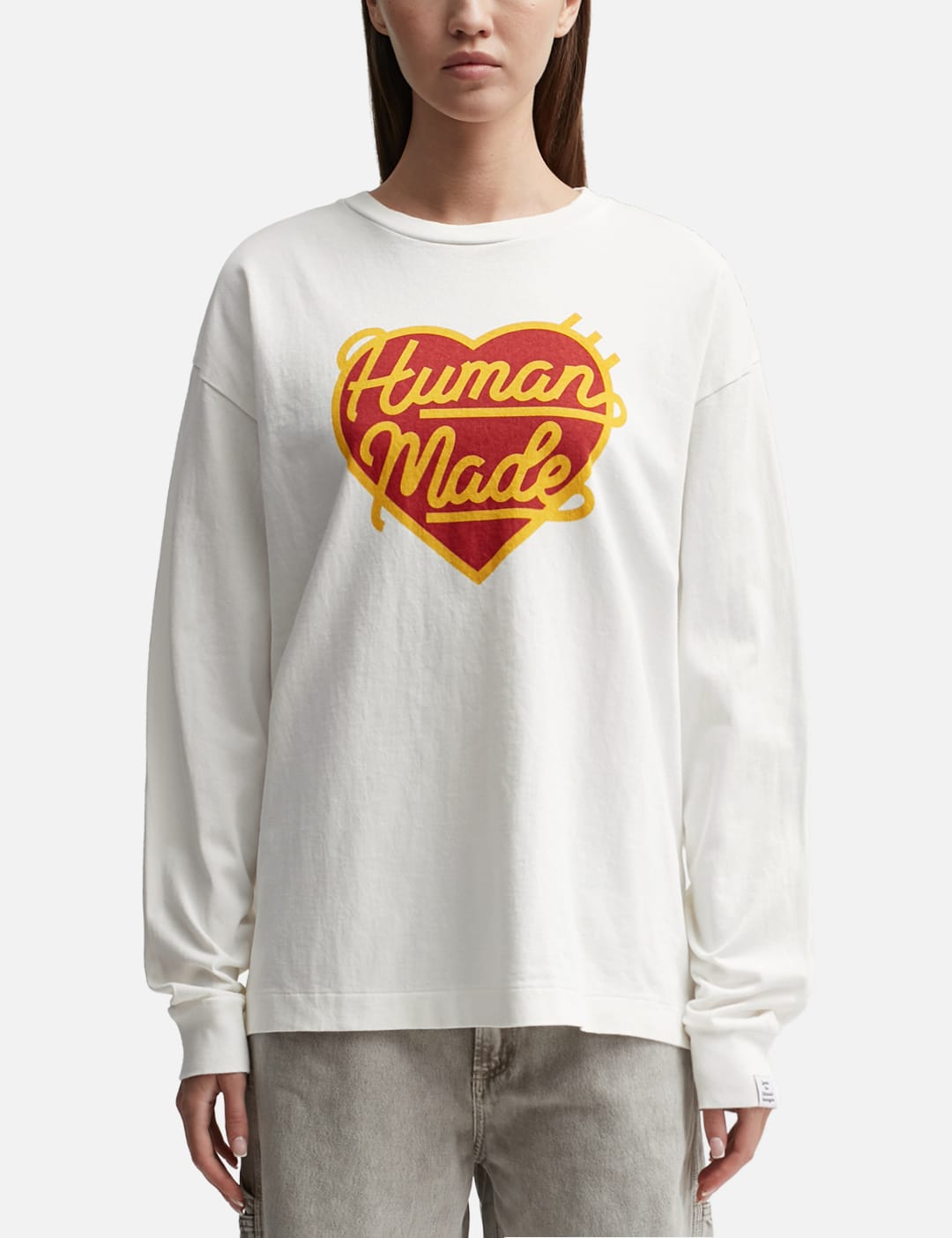 Human Made Graphic Long Sleeve T-shirt #4 In White | ModeSens