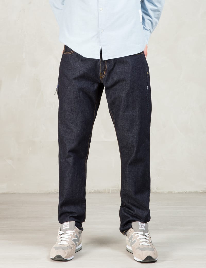 Denim By Vanquish & Fragment - Indigo One-washed Wide Straight