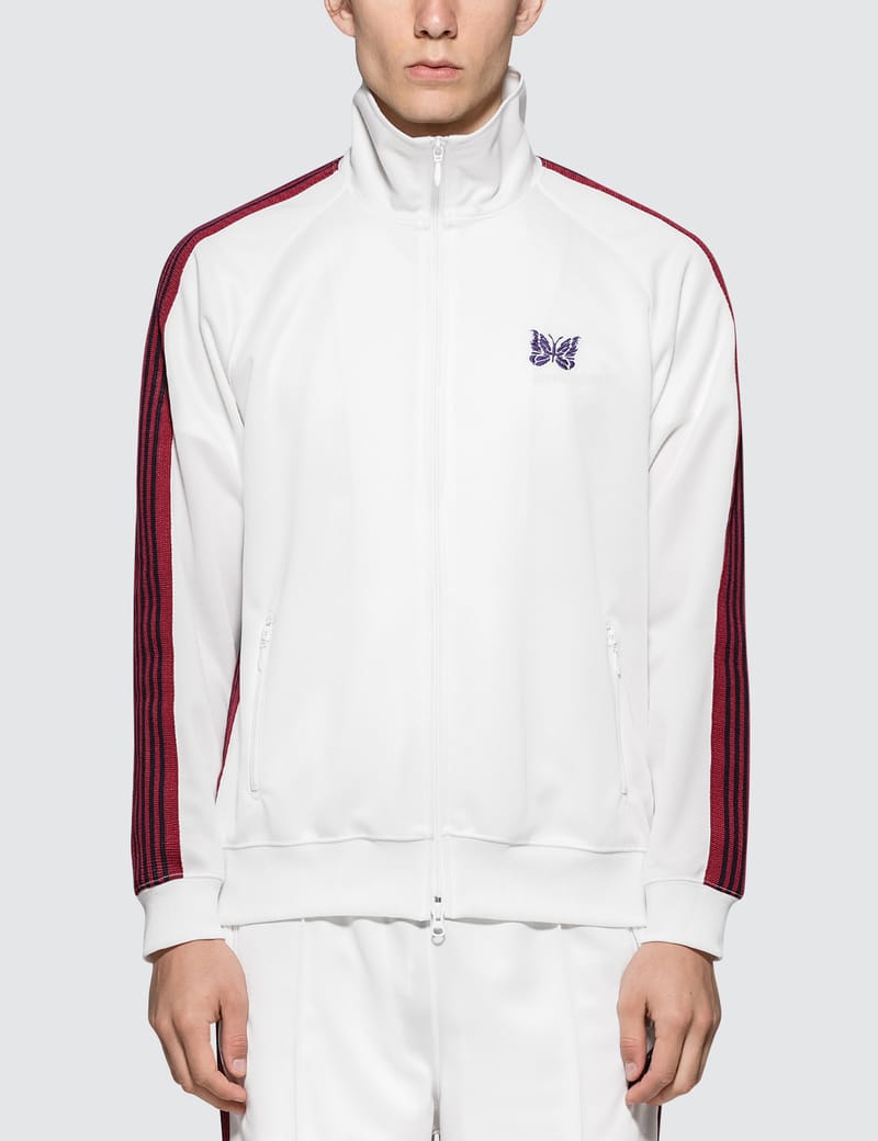 Needles Track Jacket Poly Smooth - Ivory – Kith