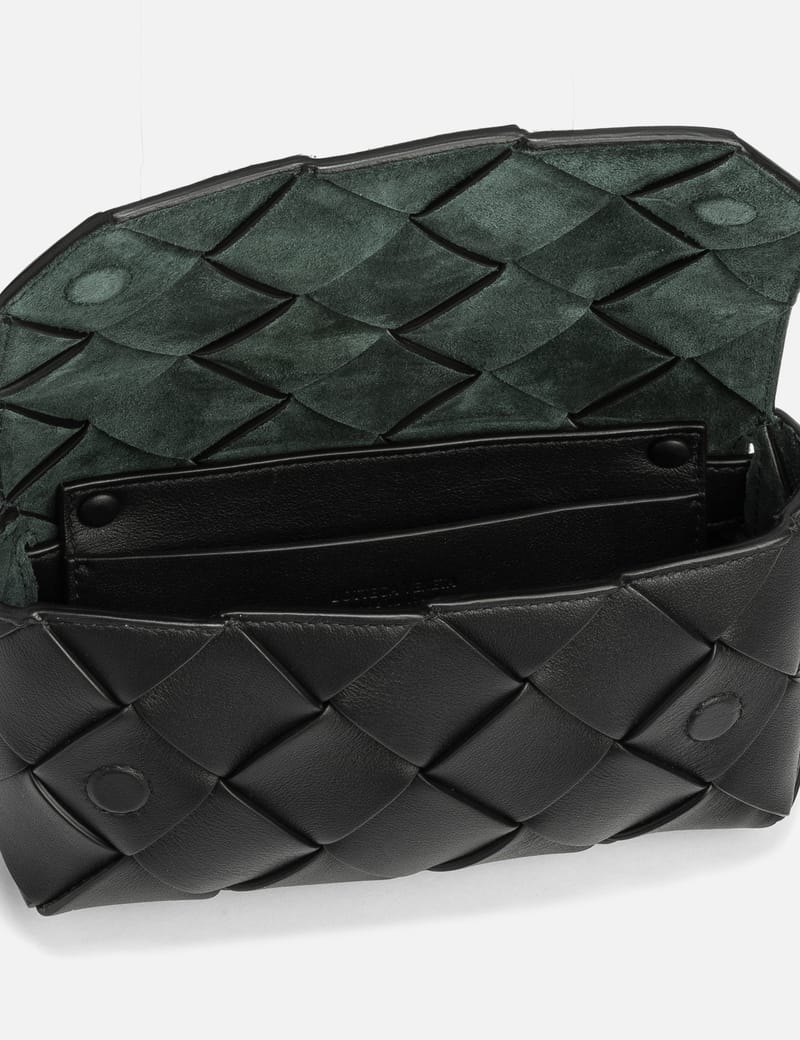 Bottega Veneta® Men's Small Intrecciato Zipped Tote in Black