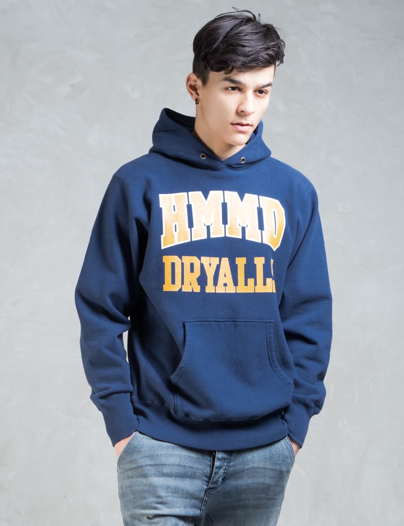 Human Made - Navy HMMD Hoodie | HBX - Globally Curated