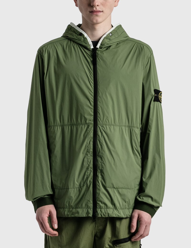 ストーンアイランド - スキンタッチ ナイロン TC フーデッド