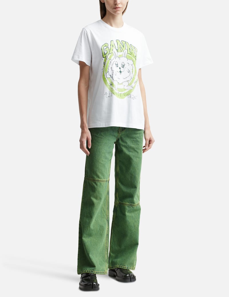 Ganni - Relaxed Bunny T-Shirt | HBX - Globally Curated