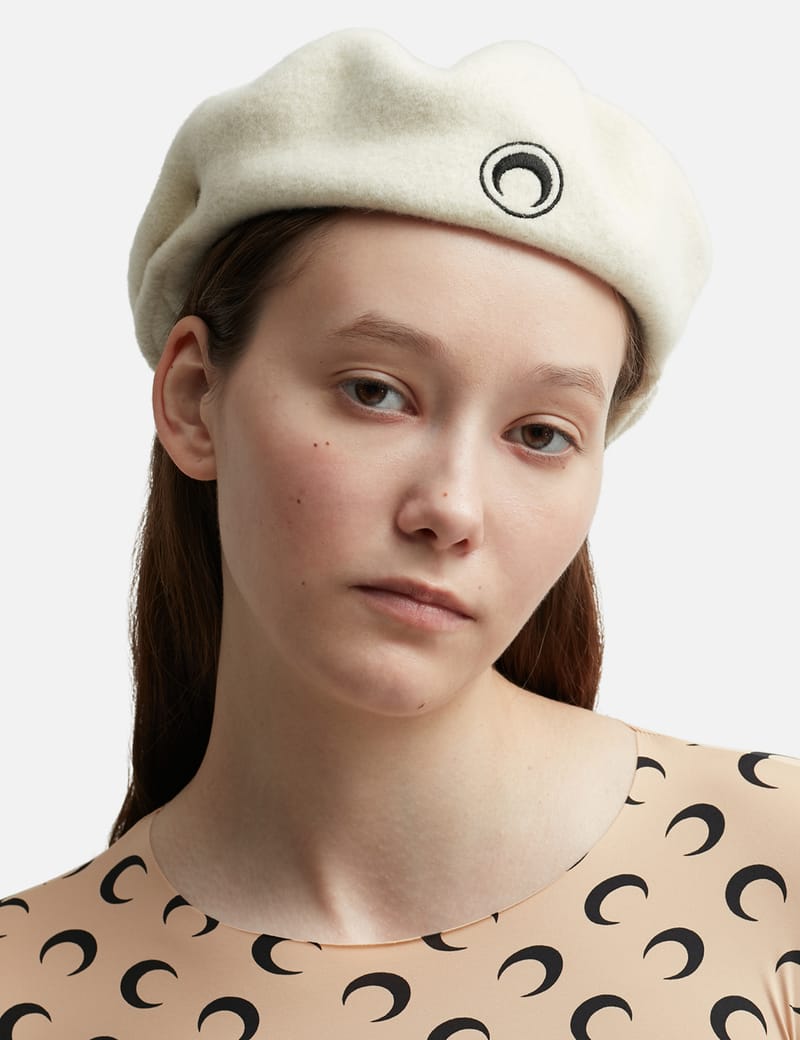 Marine Serre - Embroidered French Beret | HBX
