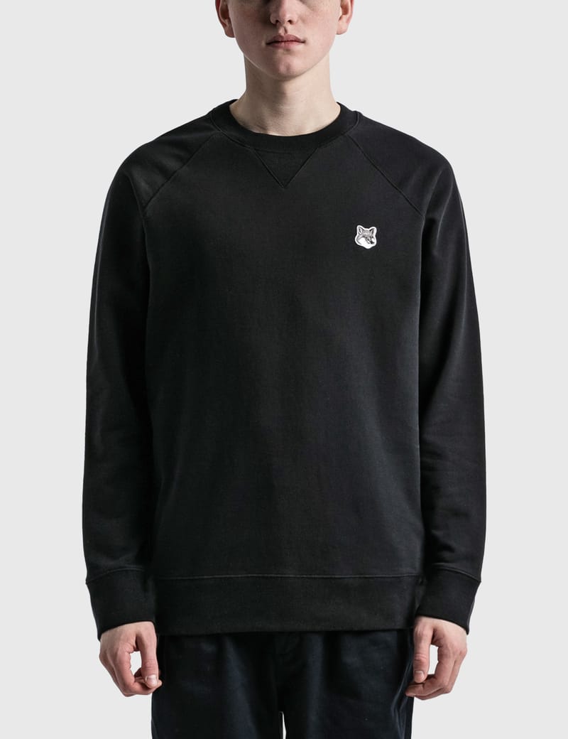 Maison Kitsuné - Grey Fox Head Patch Classic Sweatshirt | HBX