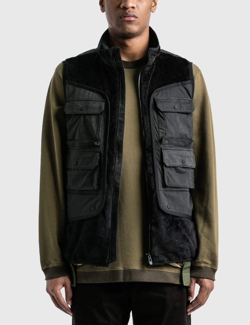 White Mountaineering - Fleece Luggage Pocket Vest | HBX