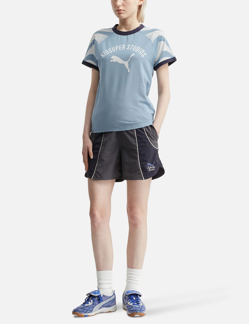 ◆KidSuper◆ PUMA x KIDSUPER 631668 78 90 Women's Short Slee PUMA x KIDSUPER Women's Graphic Crop Tee | PUMA