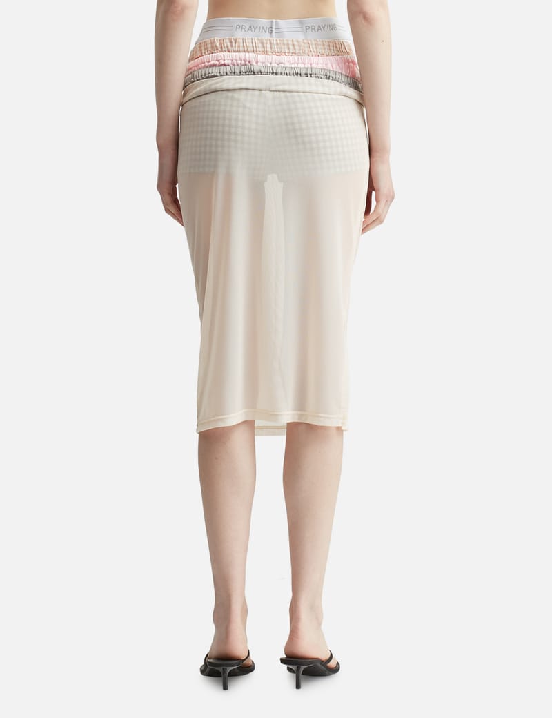 PRAYING チェック柄タイトスカートBOXER SHEER SKIRT Praying - Boxer Sheer Skirt | HBX - Globally Curated Fashion