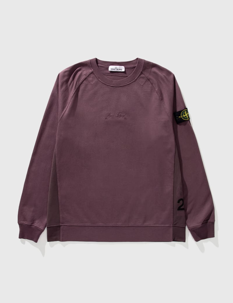 Stone island sweatshirt store burgundy